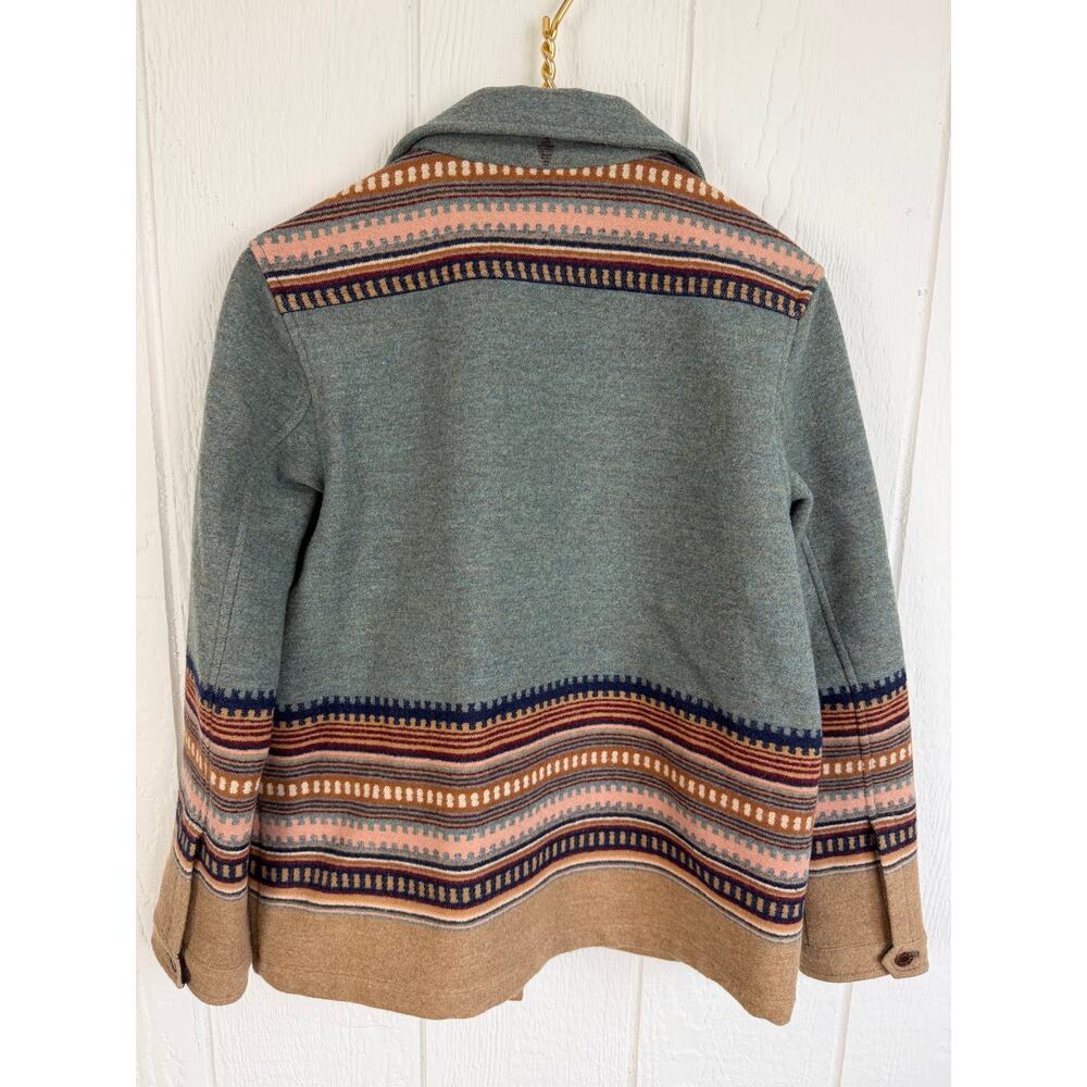 Pendleton Aztec Wool Native Blanket Jacket Womens Small Western Horizons - Picture 7 of 7